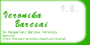 veronika barcsai business card